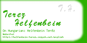 terez helfenbein business card